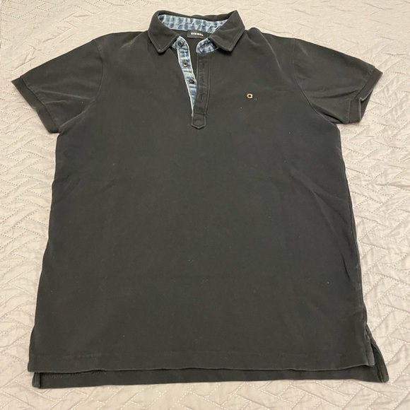 Men's Diesel Shirt with collar, US medium, Grey - Picture 1 of 1